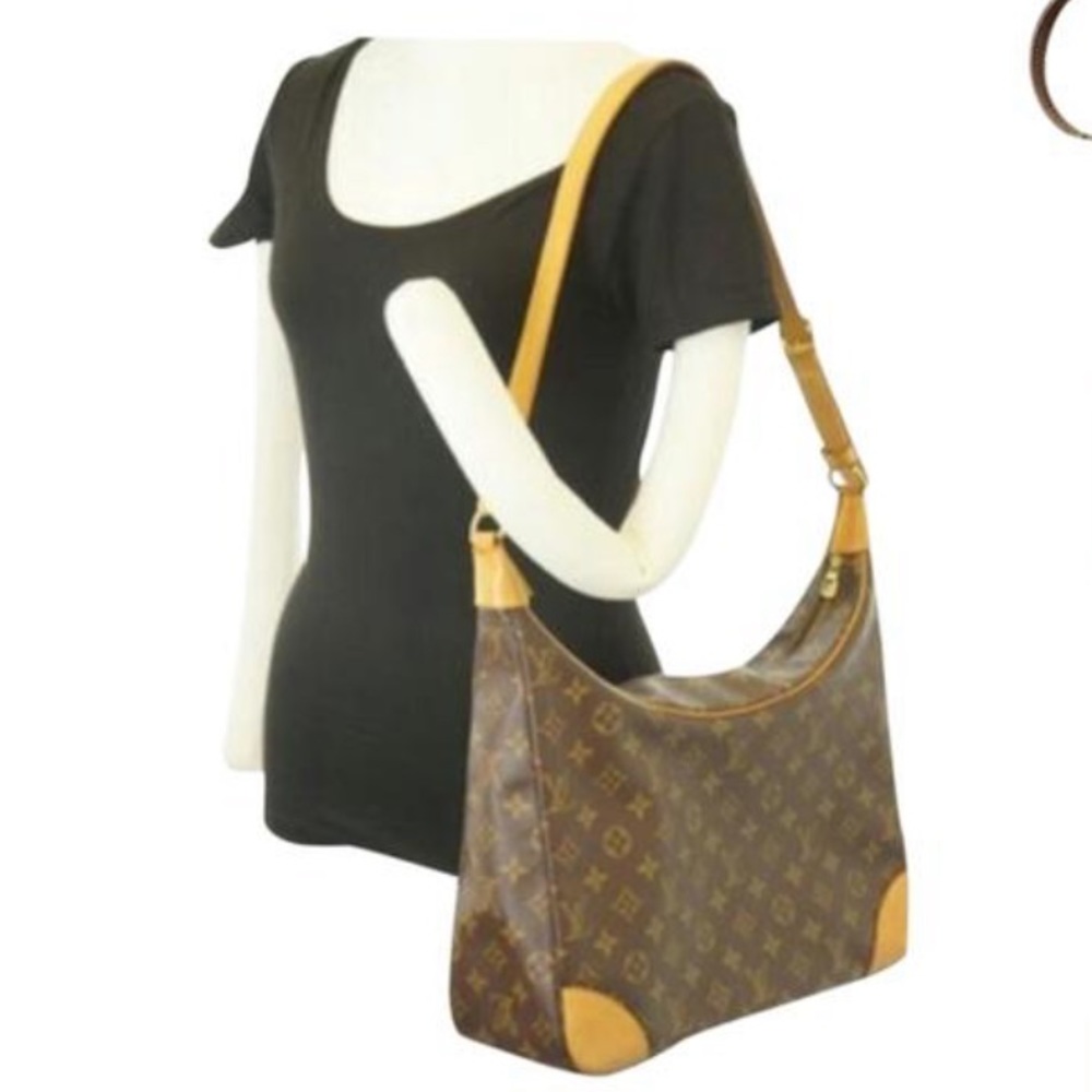 Louis Vuitton Brown Boulogne Monogram Should Bag